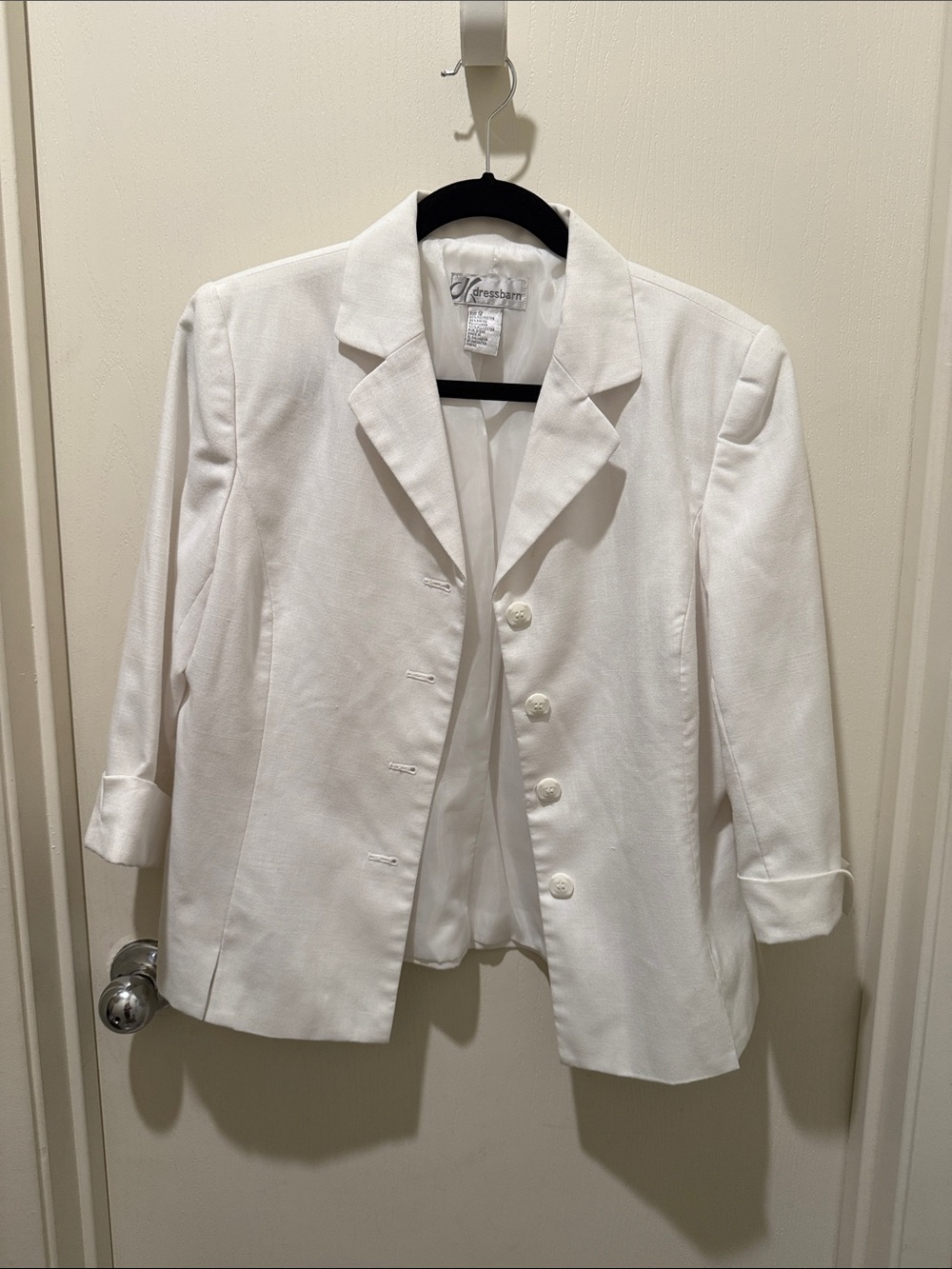 Dress Barn White Women's Blazer Jacket